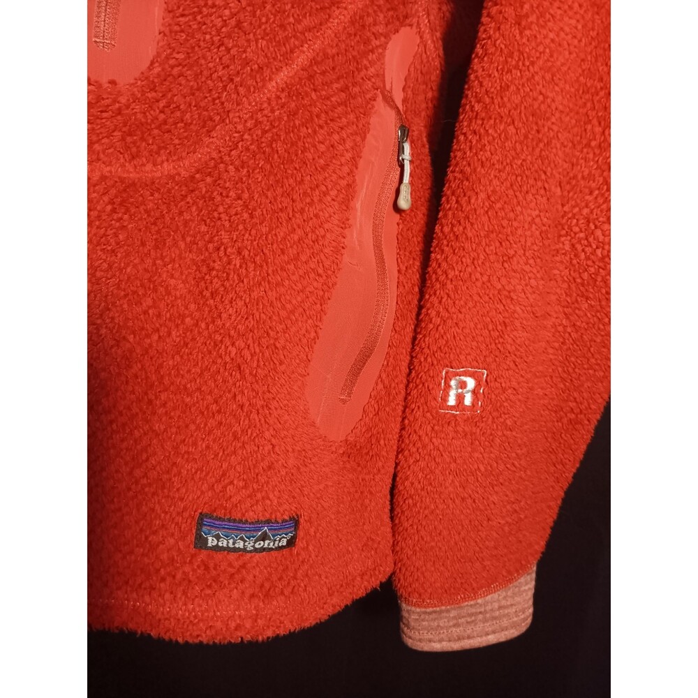 Patagonia Women’s R Fleece Full Zip Jacket Medium Red Polartec Performance Layer - Picture 3 of 8